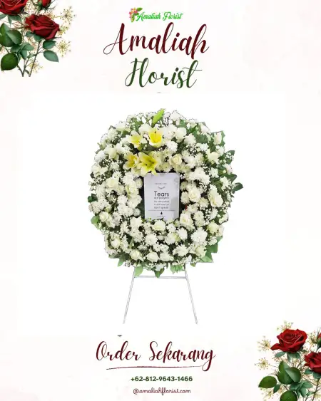 Krans Bunga Duka Bina Karya Baru